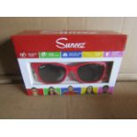 10x Suneez Sun Glasses, Red - New & Boxed.