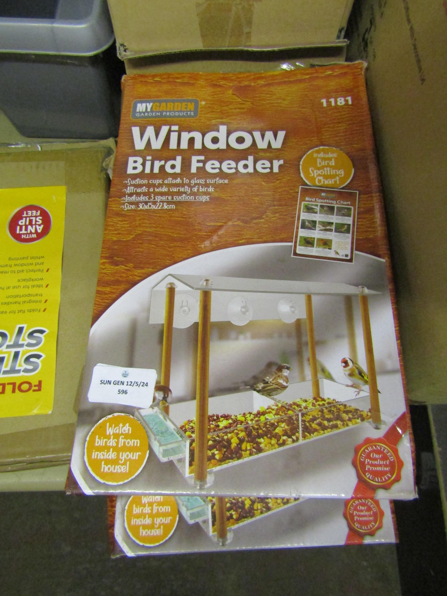 2x My Garden Window Bird Feeder, Unchecked & Boxed.