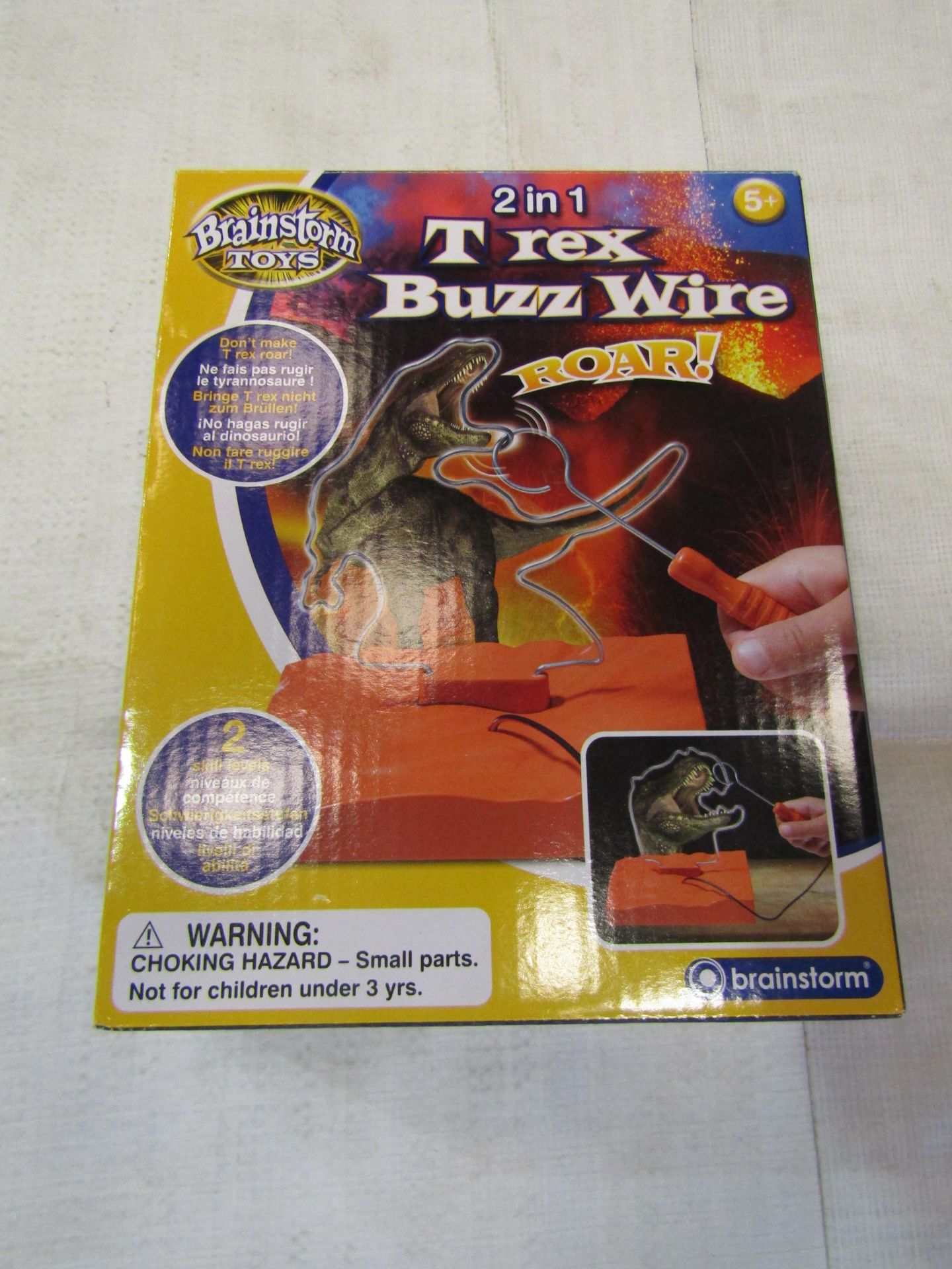 Brainstorm 2in1 T-Rex Buzz Wire - Unchecked & Boxed.