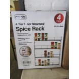 Asab 4 Tier Door Mounted Spice Rack, Unchecked & Boxed.