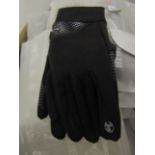 5x Sports gloves with smart phone fore finger, new, Black, Size: Medium.