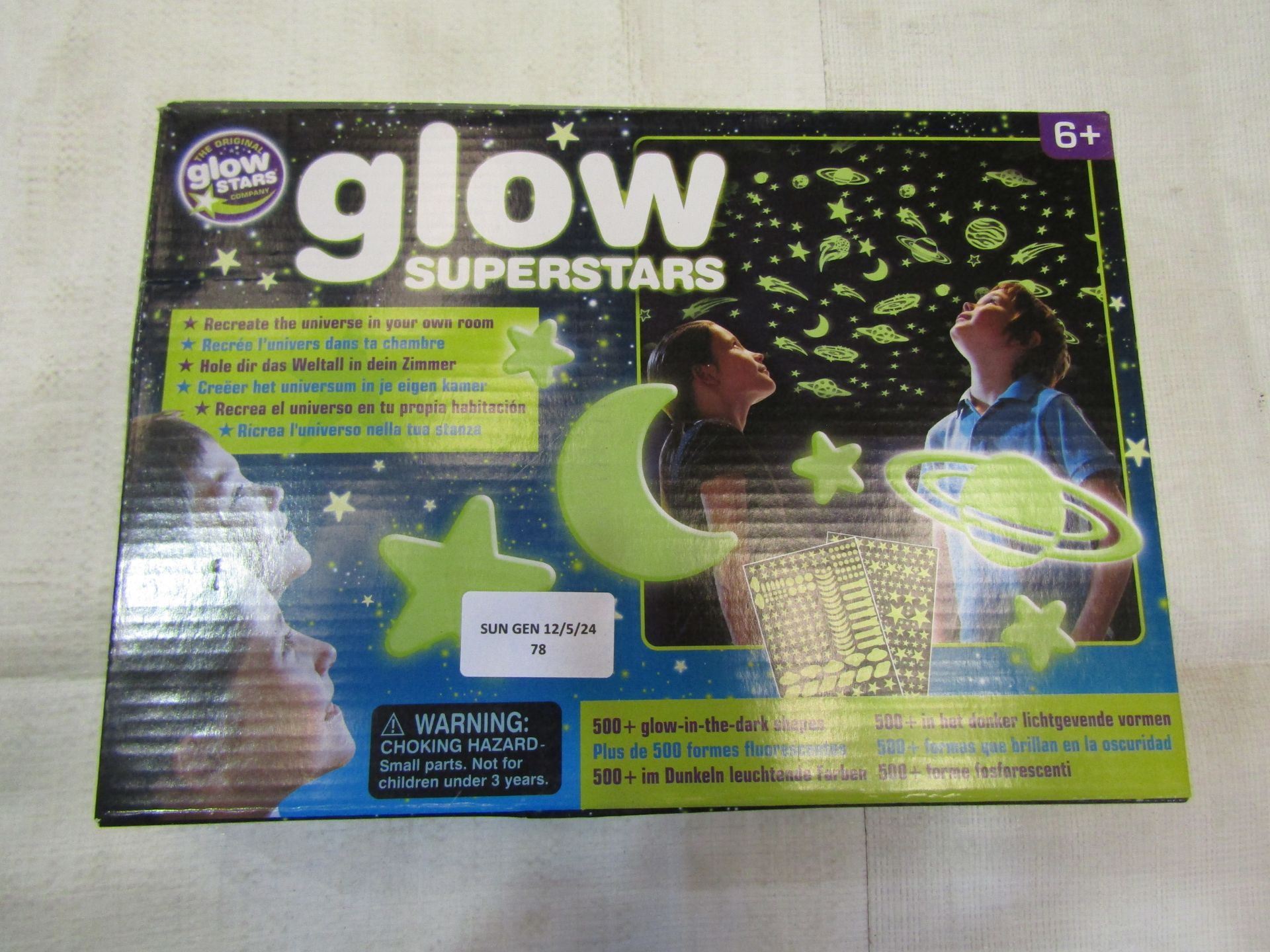 2x Glow Stars Glow Superstars, 500pcs - Both Unchecked & Boxed.