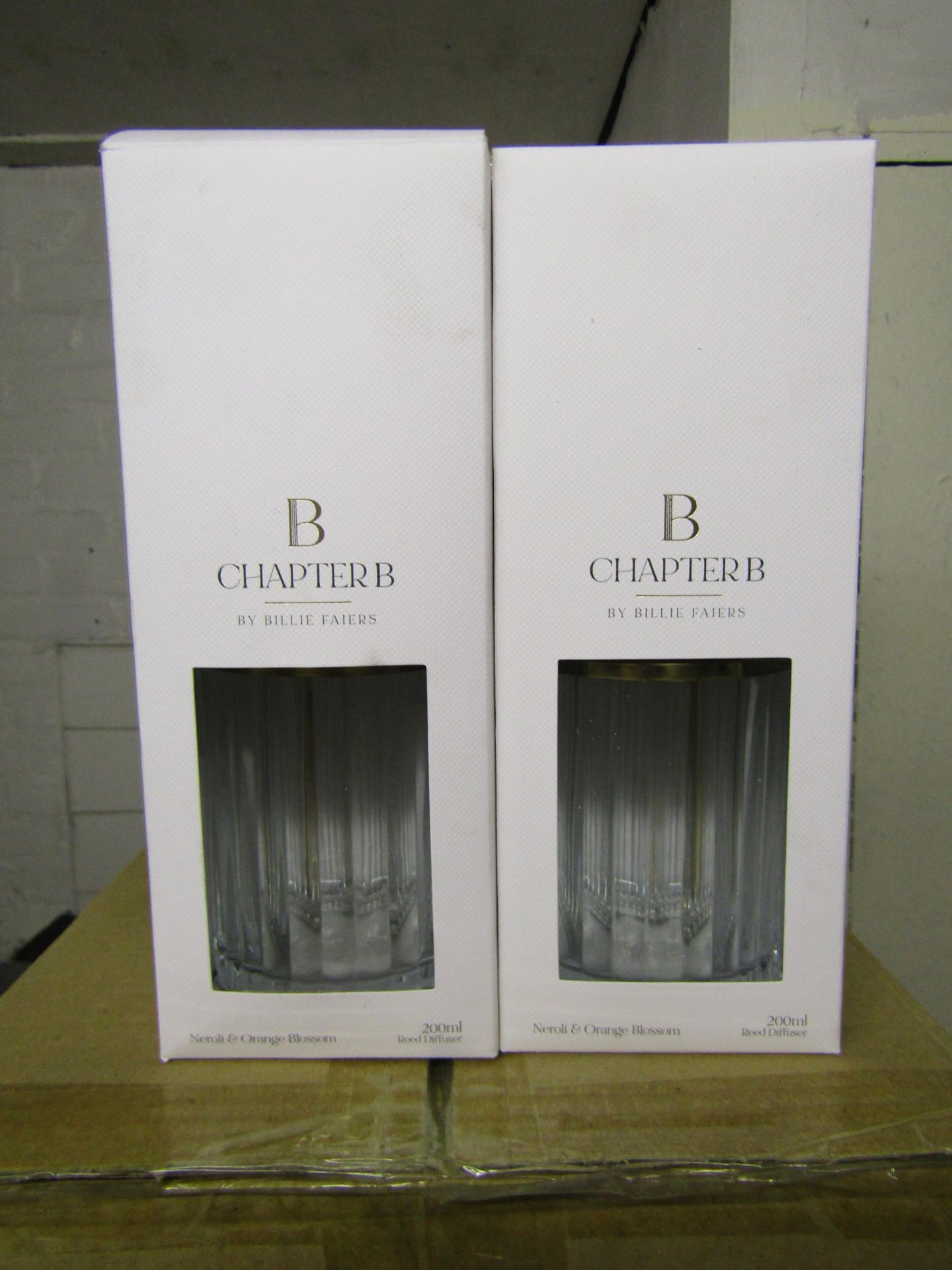 2x Chapter B Ribbed DiffuserWith Decorative Lid, Unchecked & Boxed.