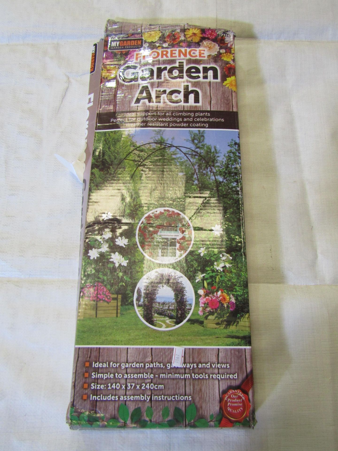 2x My Garden Bordeaux Garden Arch, Size: 140x37x240cm - Unchecked & Boxed.