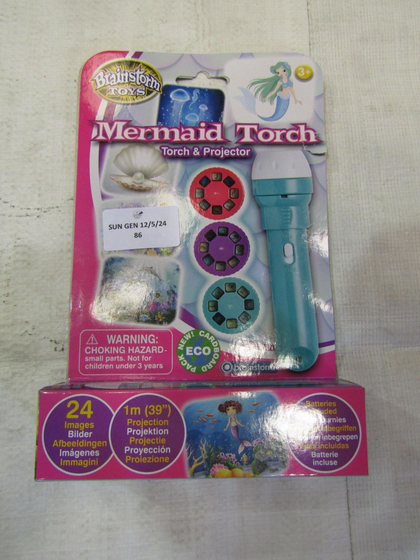 3x Aqua Dragons Mermaid Torch & Projector - Unchecked & Boxed.