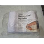 Asab Memory Foam Leg Pillow, Size: 20x20.5x15cm - Unchecked & Packaged.