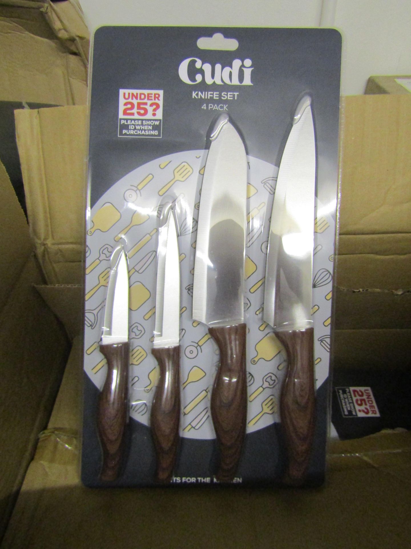 Cudi 4 Pack Knife Set - New & Packaged.