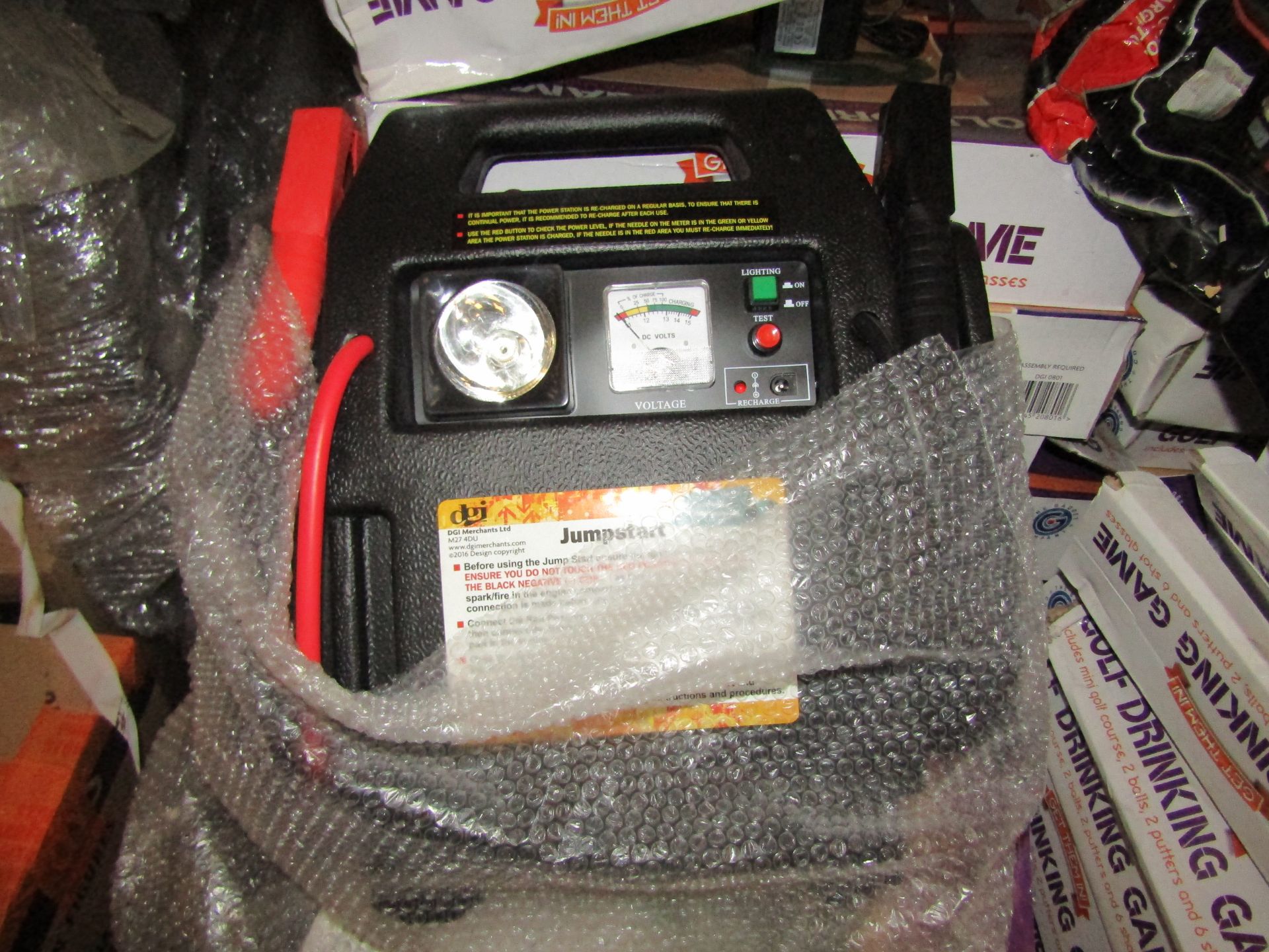 Fast Lane 4-in-1 Portable Jump Starter, Unchecked & No Box.