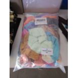 50pc Colourful Silk Hair Robe Accessorys, Unchecked & Packaged.