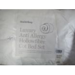 Soak & Sleep Luxury Anti Allergy Hollowfibre Cot Bed Set RRP 50