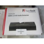 FT Fein Tech HDMI 2.0 HD Audio Extractor, Unchecked & Boxed.