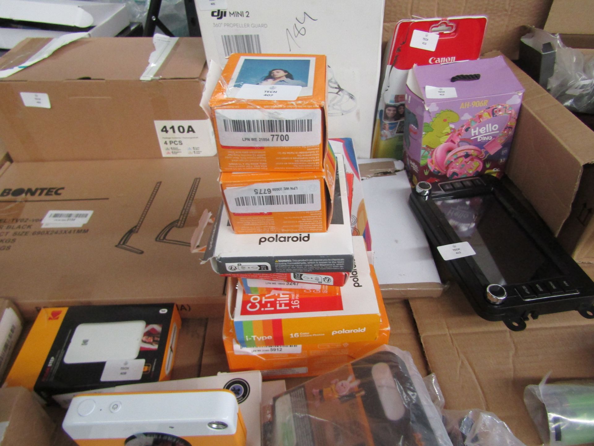 7x Boxes Of Polaroid Instant Photos, Approx 80x Plus. Unchecked & Boxed.