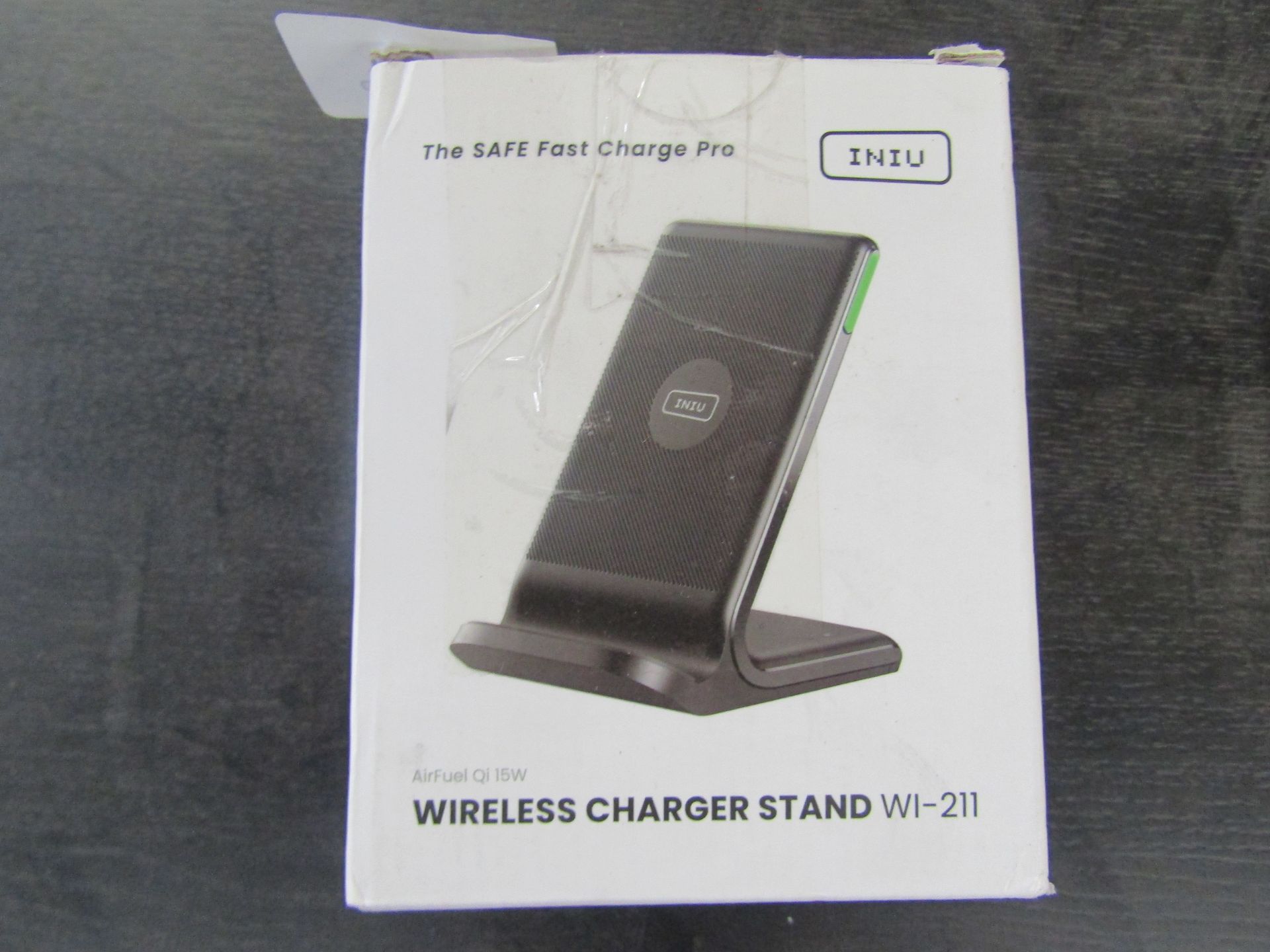 INIU Airfuel QI 15w Wireless Charging Stand WI-211 - Unchecked & Boxed.