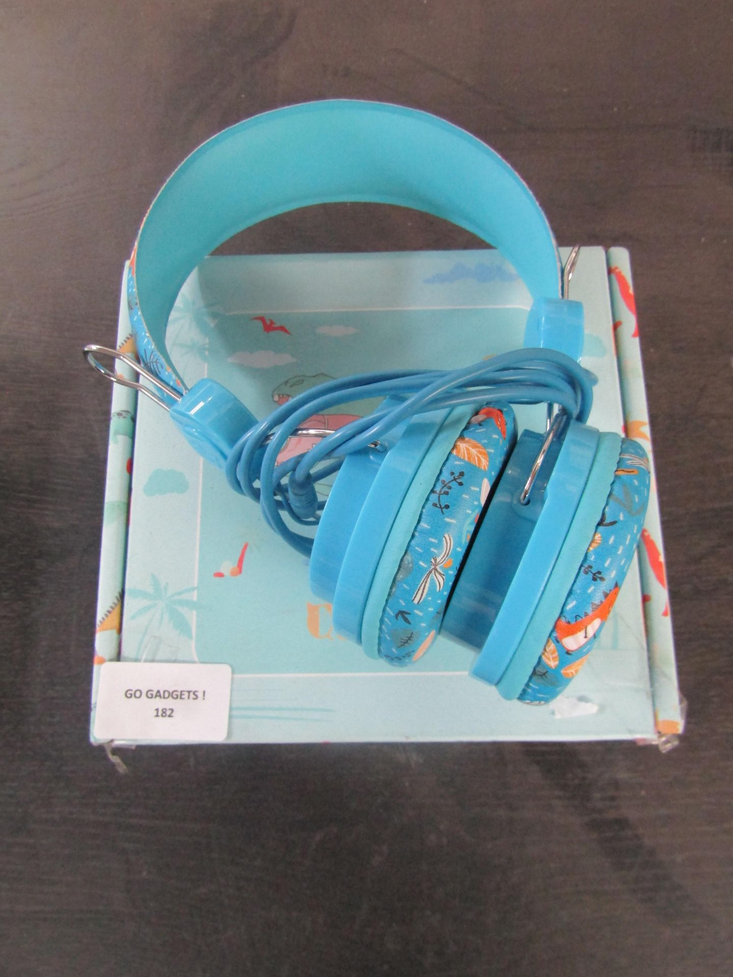 Kids Dinosaur Headphones, Unchecked & Boxed.