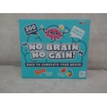 12X " No Brain No Gain! " 200-Question Games - New & Boxed.