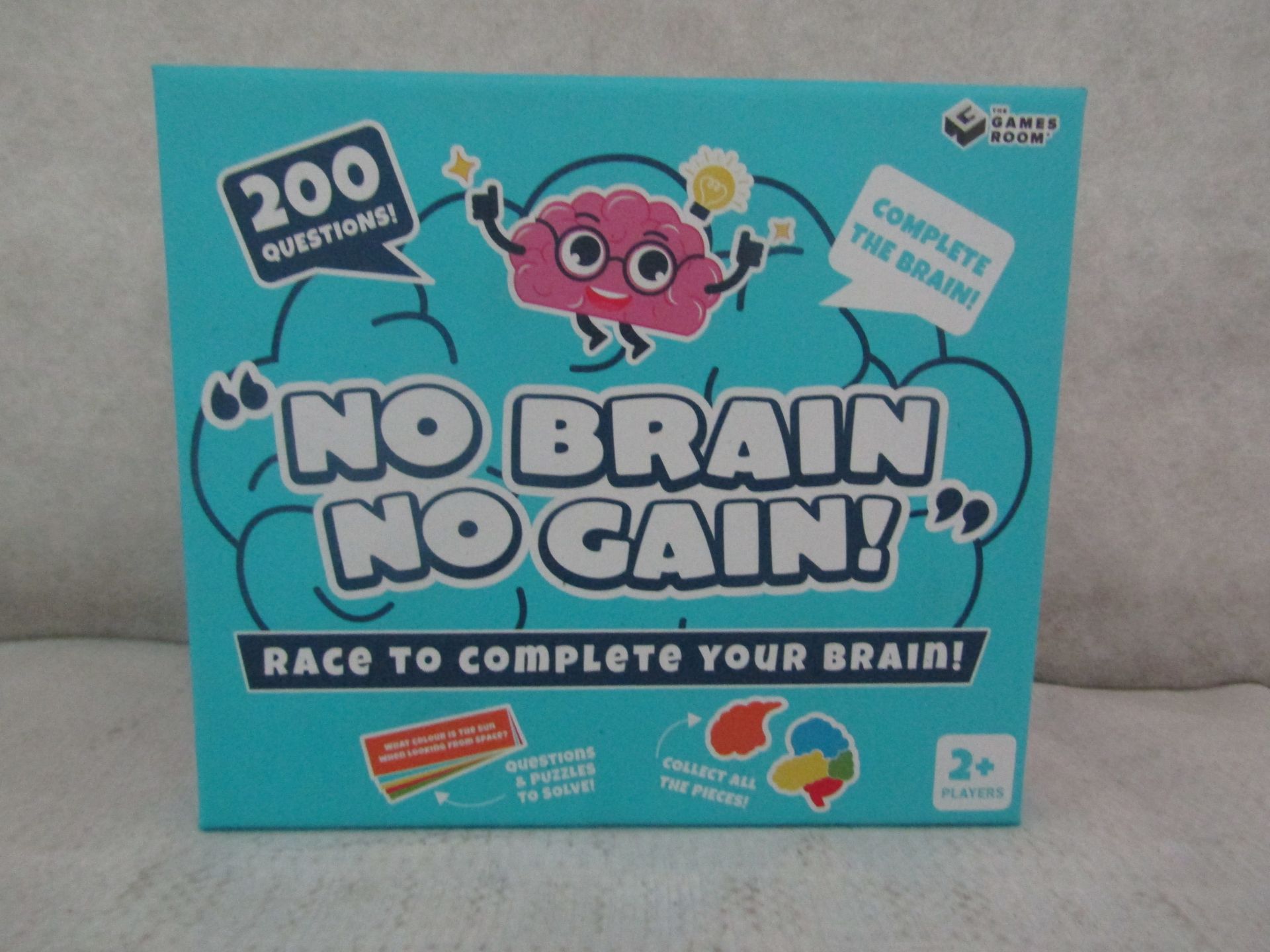 24X " No Brain No Gain! " 200-Question Games - New & Boxed.