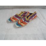 2X TheStripeCompany - Slip-On Espadrilles Shoes - See Image For Design - Size 41 - New.