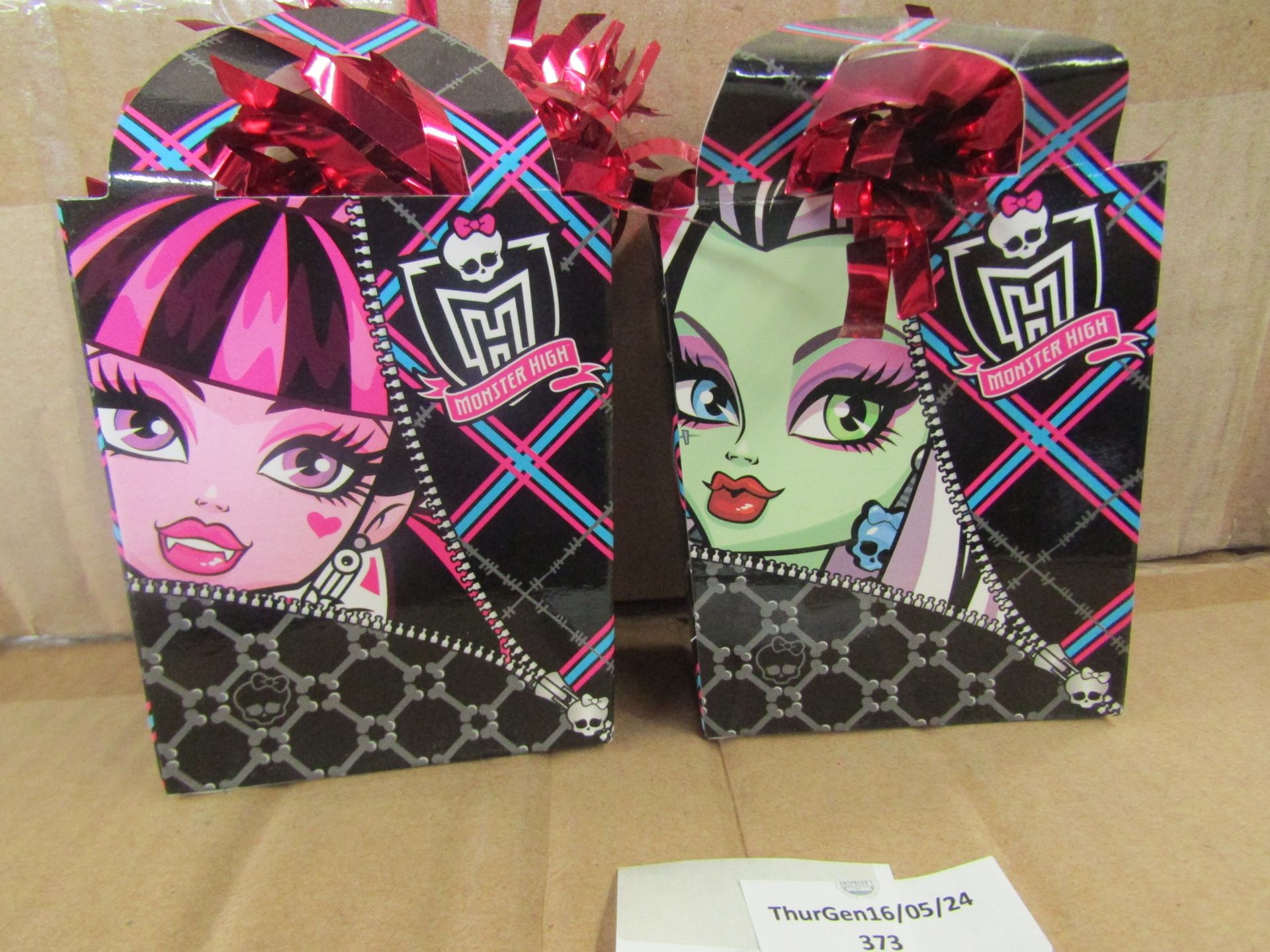 72X Monster High - Mini Balloon Weight Totes - New & Boxed.