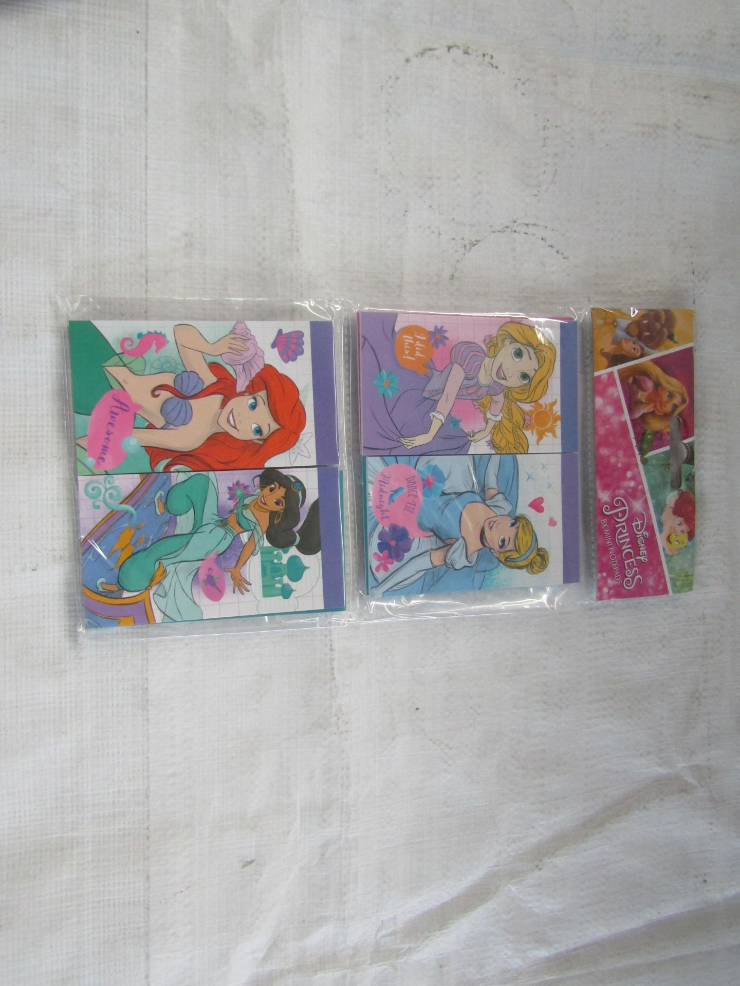 24X Disney Princess - Sets of 8 Mini Notepads - Unused & Packaged.