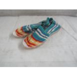 2X TheStripeCompany - Slip-On Espadrilles Shoes - See Image For Design - Size 40 - New.