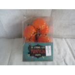 3X Set of 10 LED Pumpkin String Lights - Unchecked & Packaged.