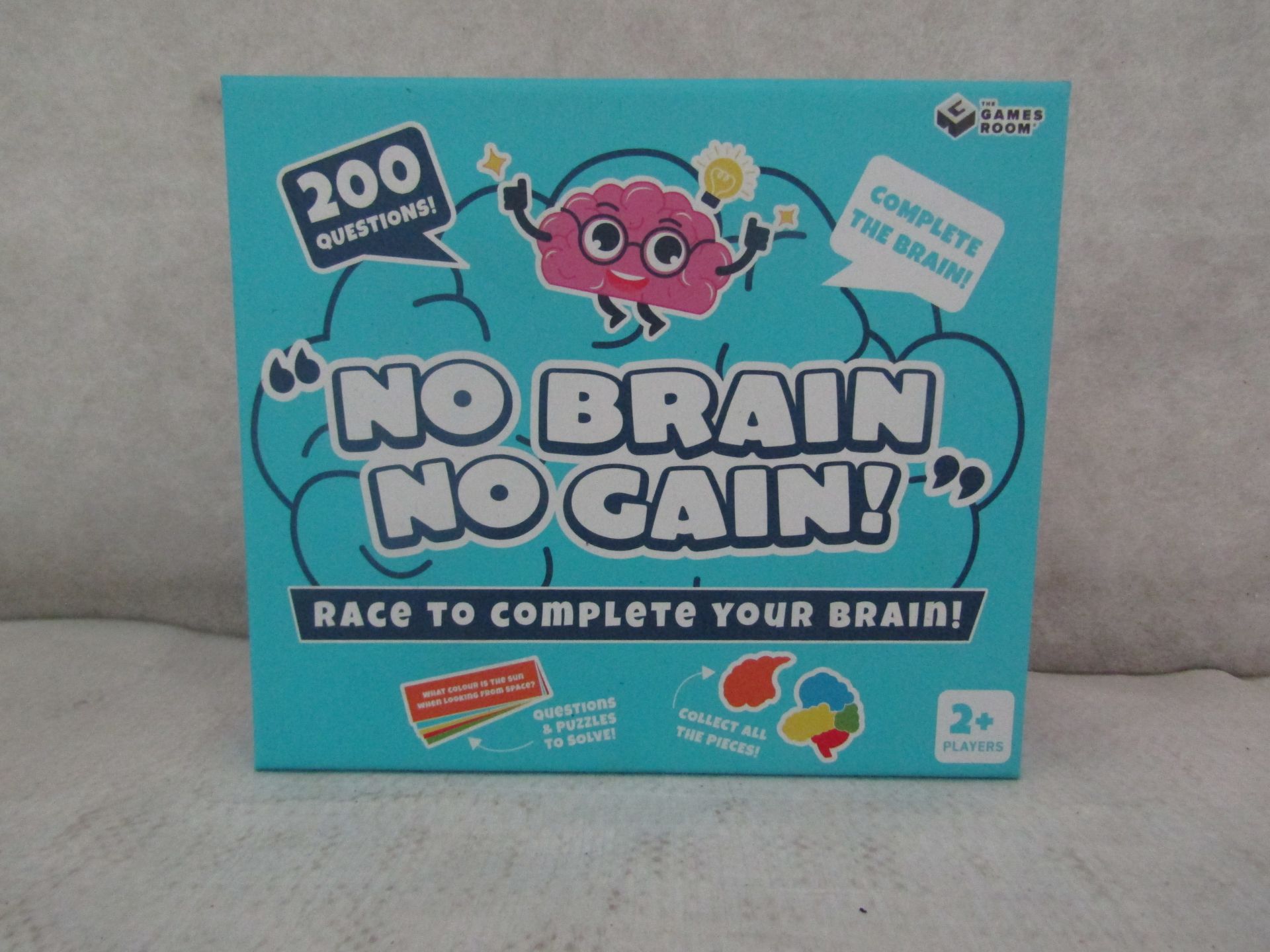 12X " No Brain No Gain! " 200-Question Games - New & Boxed.