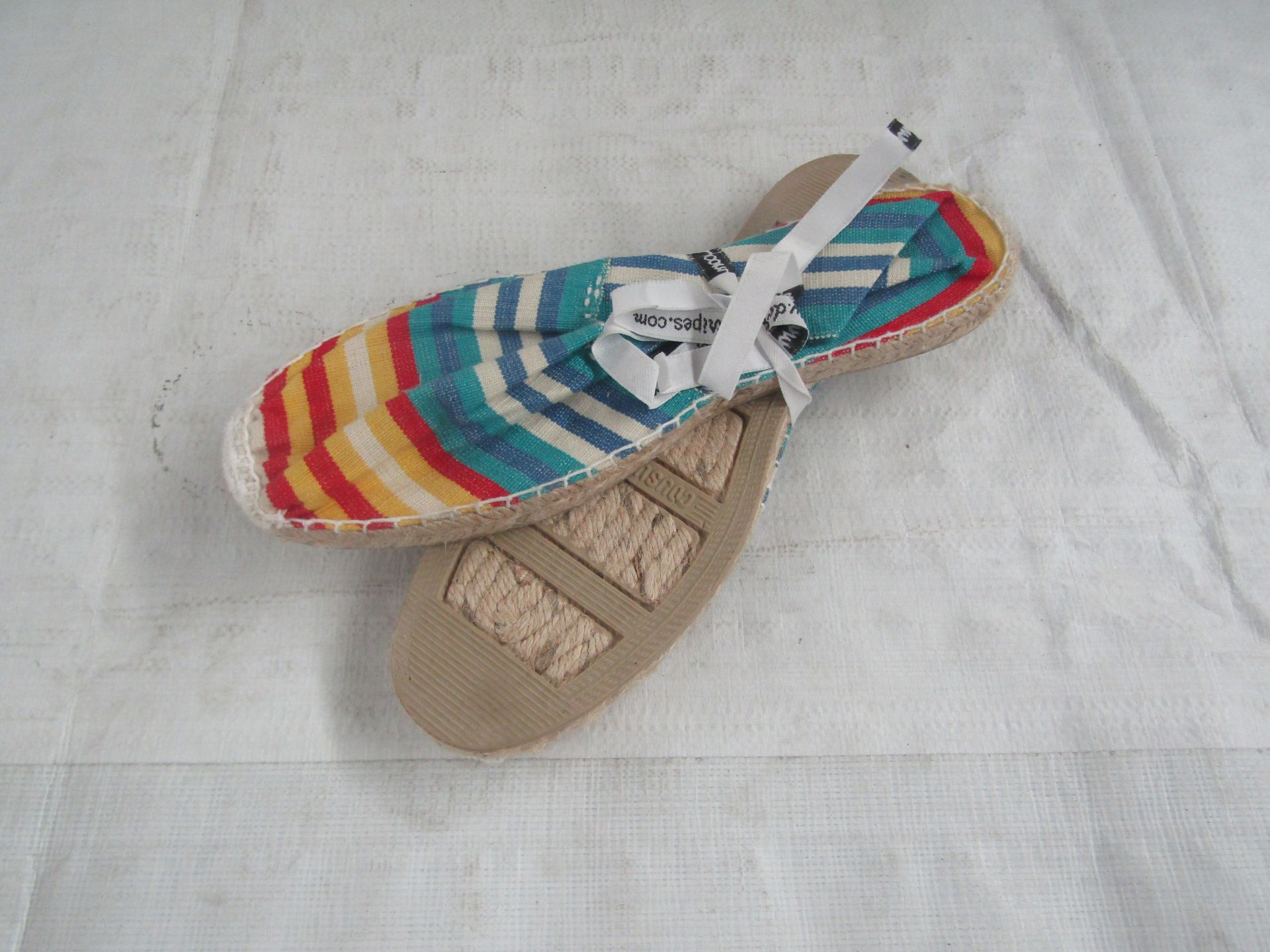 5X TheStripeCompany - Slip-On Espadrilles Shoes - See Image For Design - Size 42 - New.