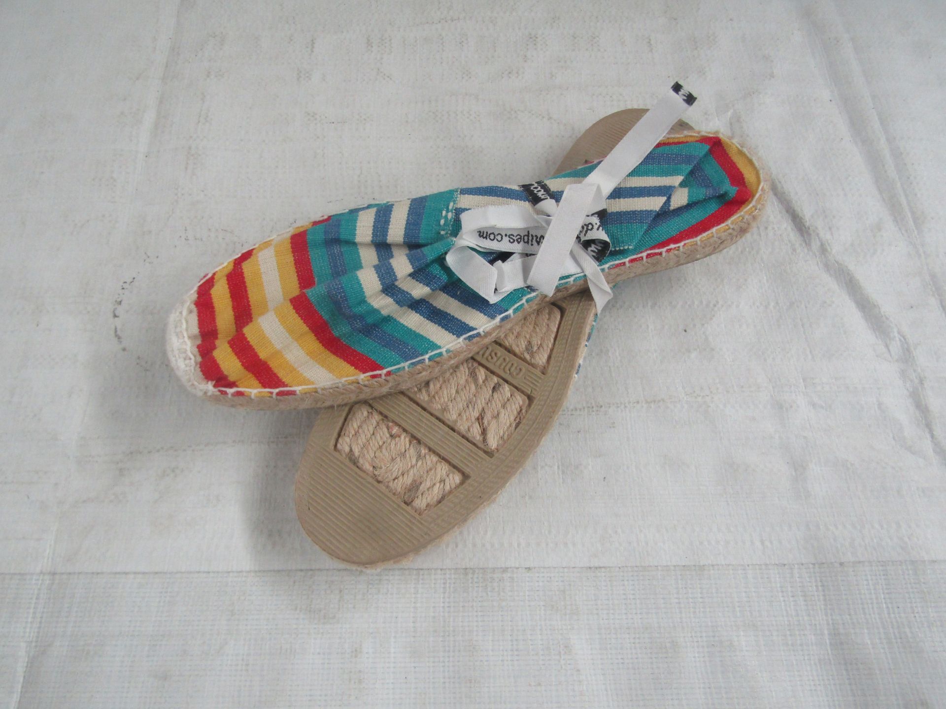 5X TheStripeCompany - Slip-On Espadrilles Shoes - See Image For Design - Size 42 - New.