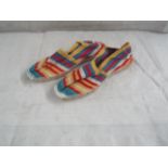 2X TheStripeCompany - Slip-On Espadrilles Shoes - See Image For Design - Size 41 - New.