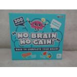 24X " No Brain No Gain! " 200-Question Games - New & Boxed.