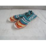 2X TheStripeCompany - Slip-On Espadrilles Shoes - See Image For Design - Size 40 - New.