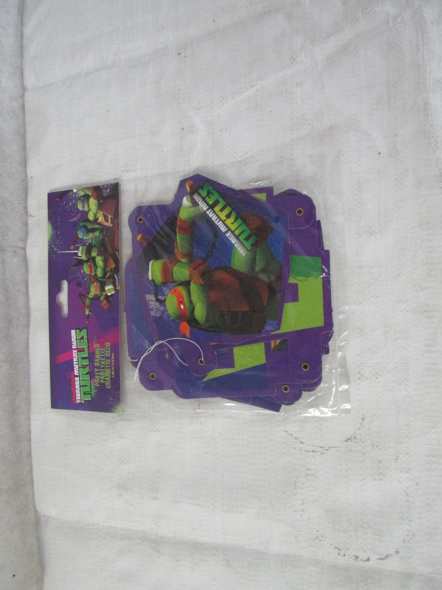 10X Teenage Mutant Ninja Turtles - Party Banner's / 5.9 Feet - New & Packaged.