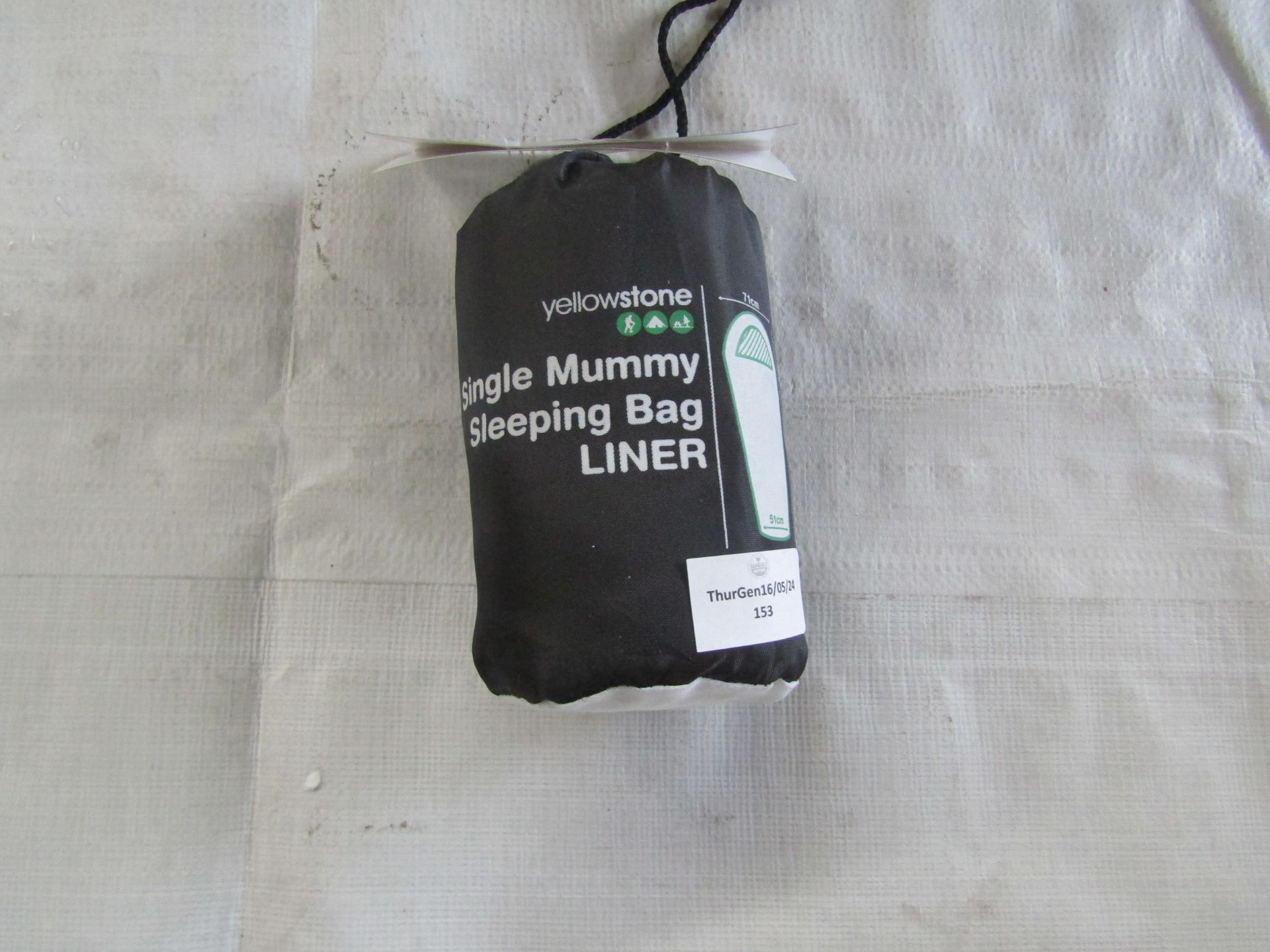 6X Yellowstone - Single Mummy Sleeping Bag Liner's - Unused.