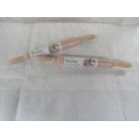 2X Fig&Olive - Wooden Rolling Pin- New & Packaged.