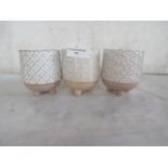 Sass & Belle - Japandi Set of 3 Mini Planters - New & Boxed.