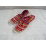 2X TheStripeCompany - Slip-On Espadrilles Shoes - See Image For Design - Size 42 - New.