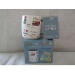 24X Teatime Challenge Puzzler - Includes 1x Mug & 50 Puzzler Cards - New & Boxed.