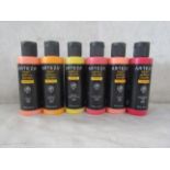 6X Arteza - Craft Acrylic Paints 118.3ml ( Assorted Colours ) - Unused.