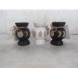 3X Various Sass & Belle - Moon Phases Candle Holders - Good Condition.