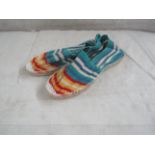 2X TheStripeCompany - Slip-On Espadrilles Shoes - See Image For Design - Size 40 - New.