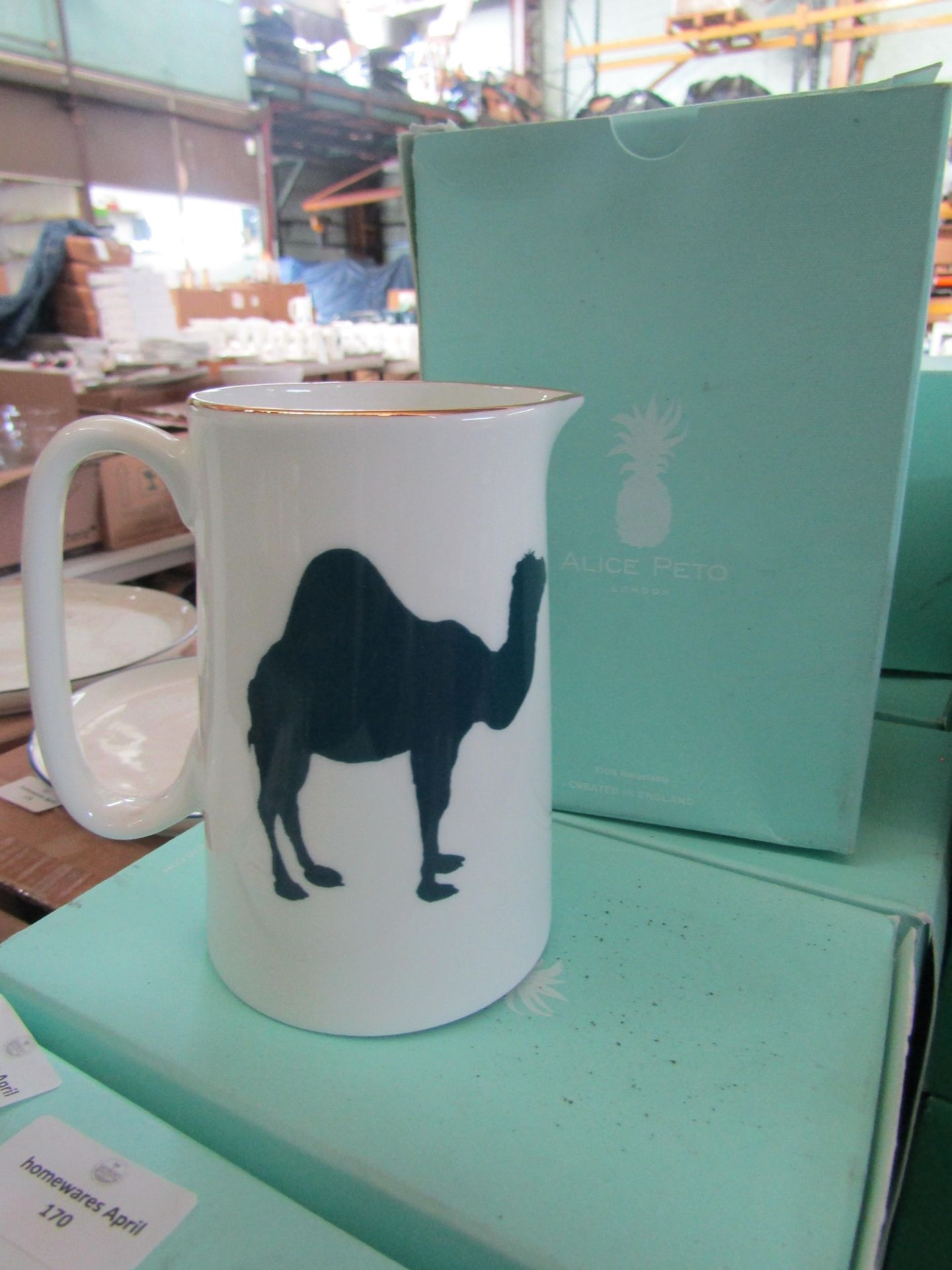 Alice Peto Camel Jug 1 Pint RRP 42About the Product(s)Inspired by traditional blue-and-white china - Image 2 of 2