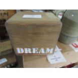 Dream Wooden Block Vase - Small - New. (DR855)