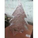 Silver Christmas Tree H27 x 21cm - New. (39)