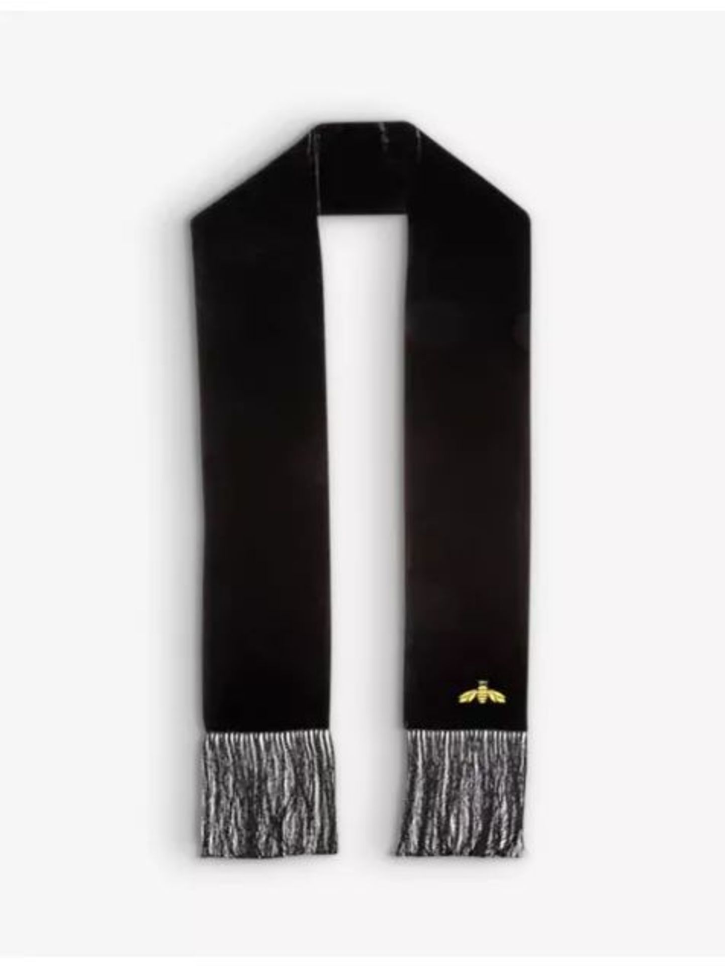 Of The Bea Skinny Silk Scarf Beatrice Jenkins Bee Lux Black Velvet RRP 220About the Product(s)
