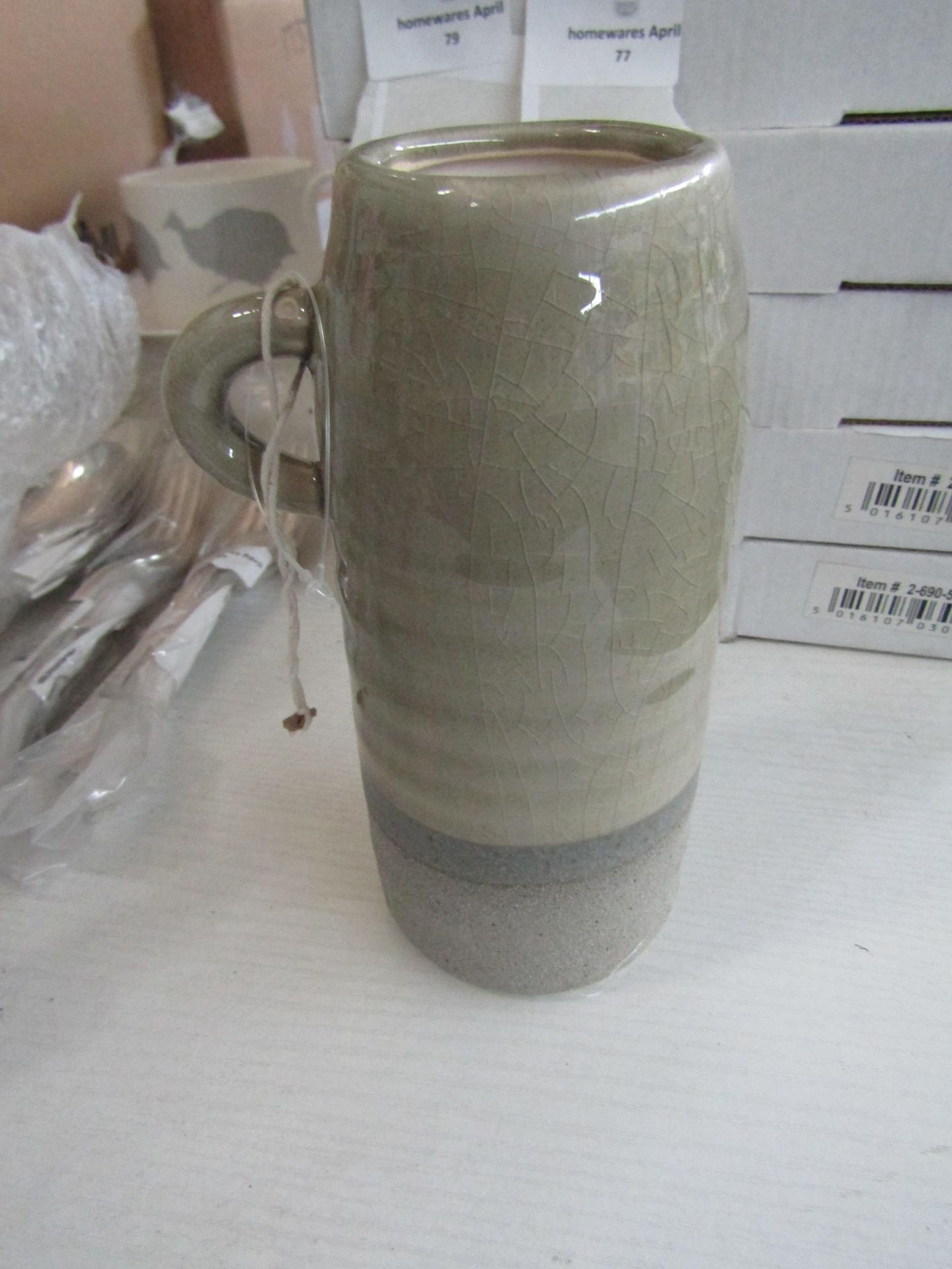 Ceramic Jug Vase - Large - New. (DR630)