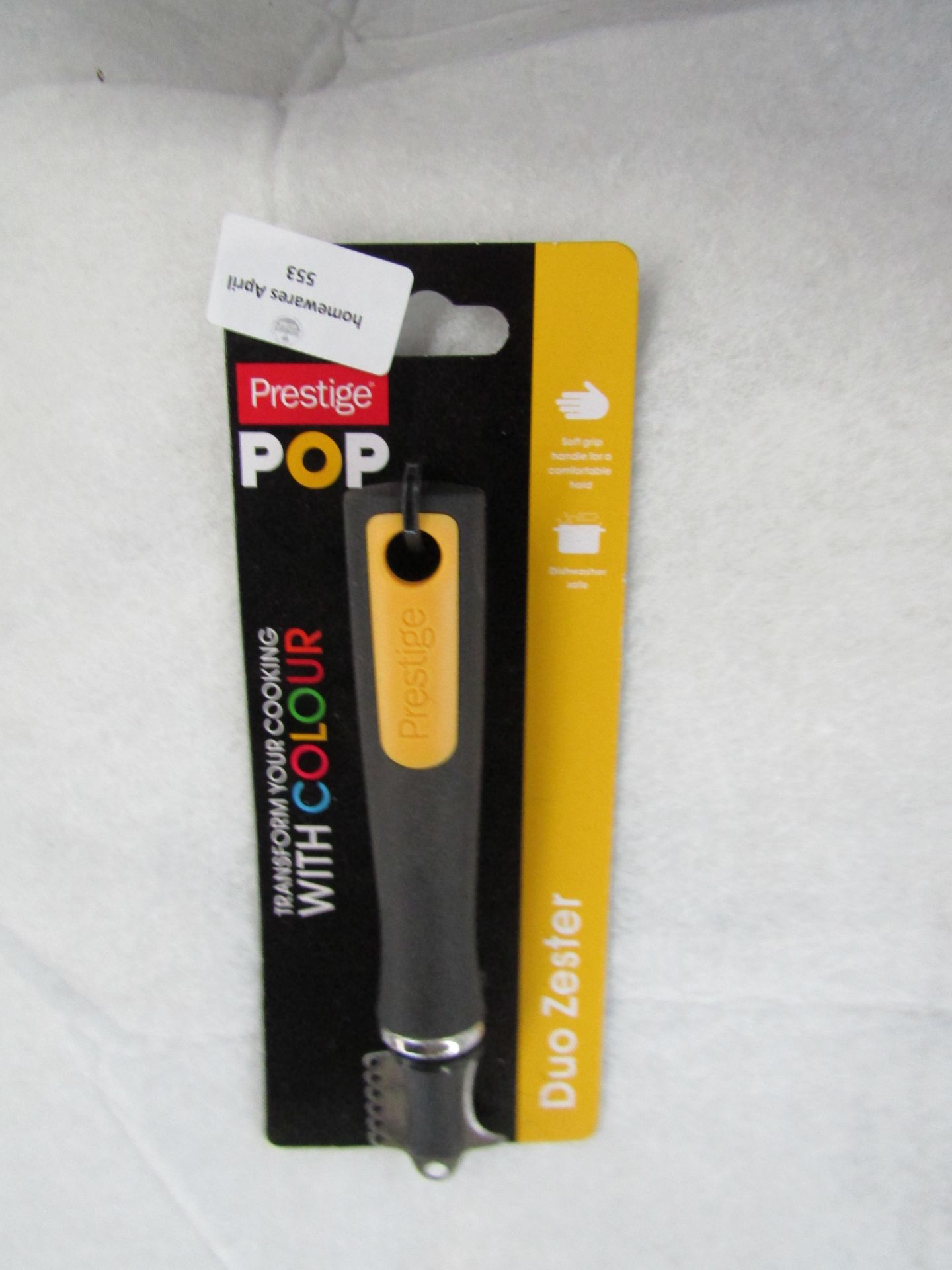 Prestige Pop Duo Zester Black/Yellow RRP 05About the Product(s)The Pop Duo Zester by Prestige is