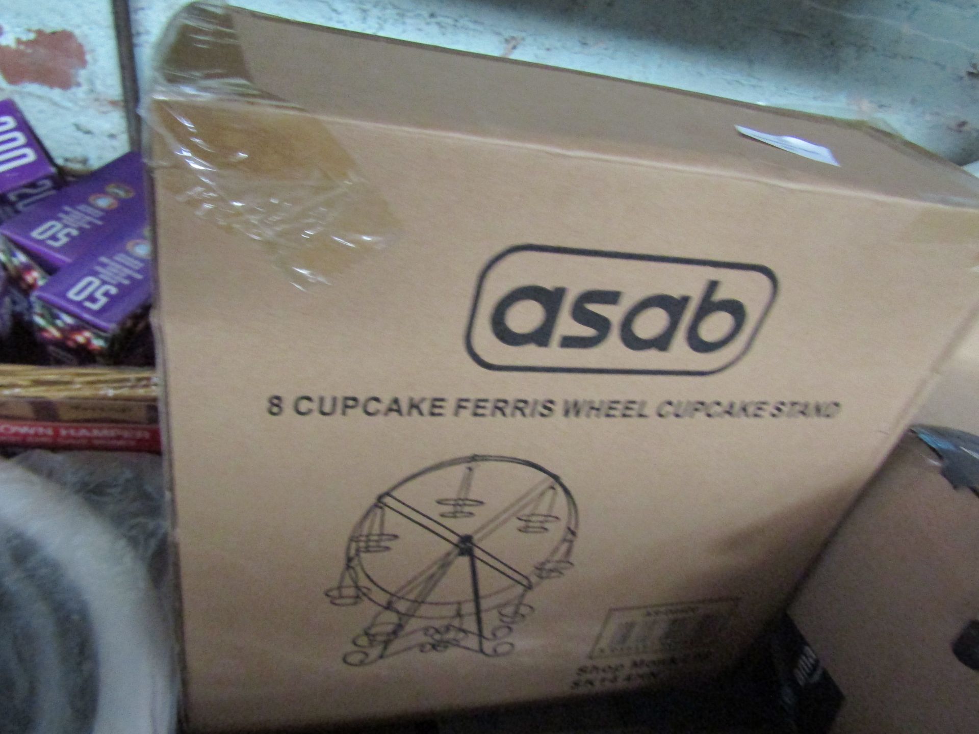 Asab - 8-Cupcake Ferris Wheel Stand - Unchecked & Boxed.