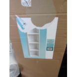 Asab - White 4-Tier Bookcase W30 x D24 x H106cm - Unchecked & Boxed.