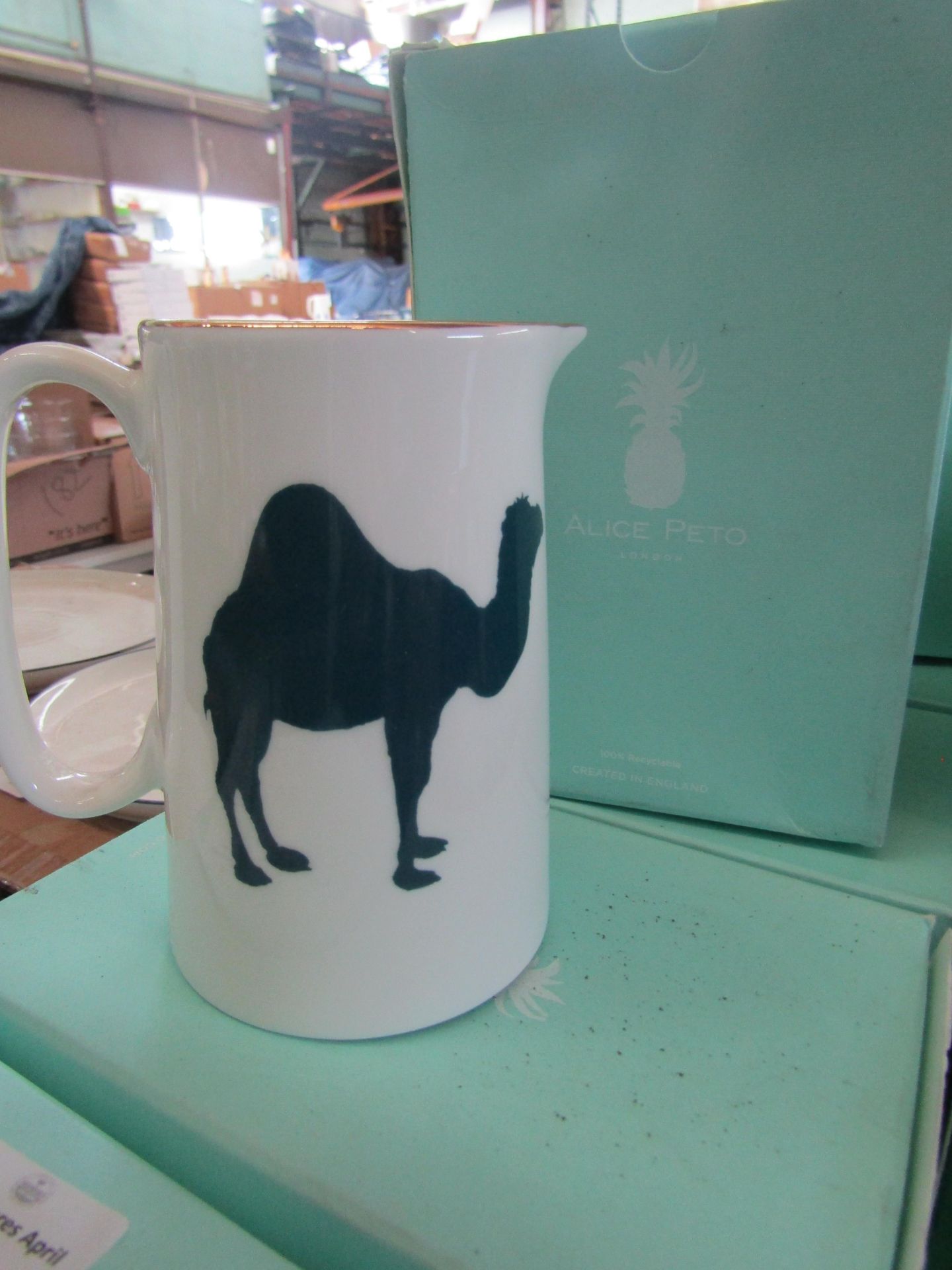 Alice Peto Camel Jug 1 Pint RRP 42About the Product(s)Inspired by traditional blue-and-white china - Image 2 of 2