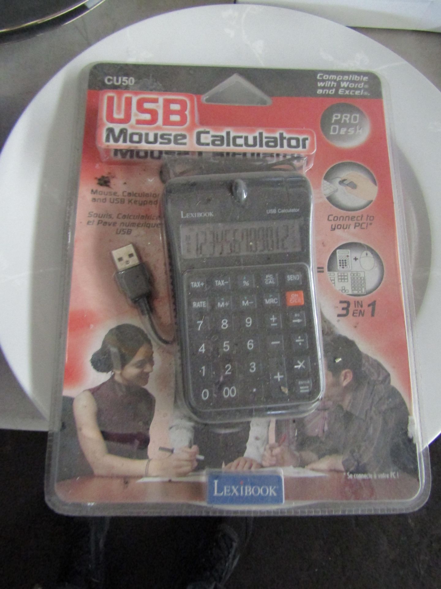 6x Lexibook USB Mouse with calculator, unused but been stored a while